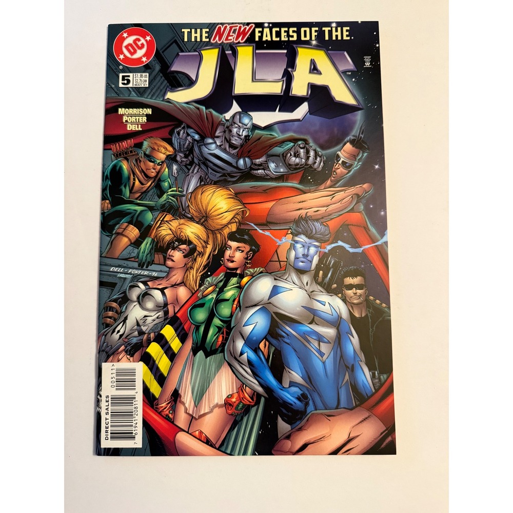JLA #5 1997 DC Comics Grant Morrison Howard Porter Superman Blue Justice League
